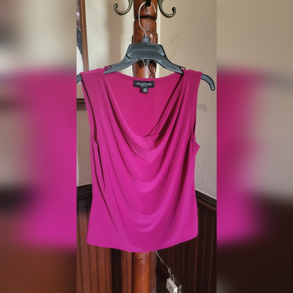 Perceptions pink blouse